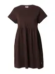 Urban Classics Šaty 'Empire Valance'  tmavohnedá