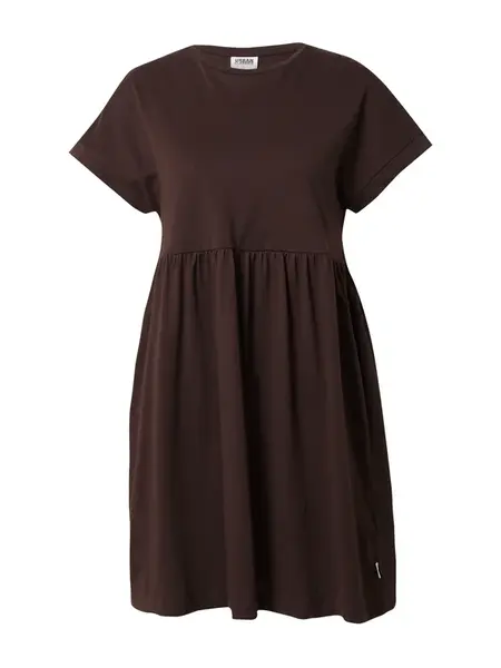 Urban Classics Šaty 'Empire Valance'  tmavohnedá