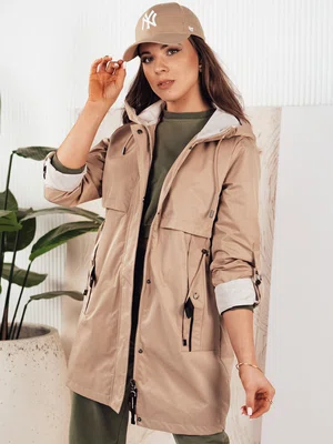 Dámská bunda parka MEROY Barva béžová DSTREET