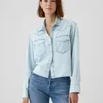 GAP Džínová košile Cropped Western - Dámské
