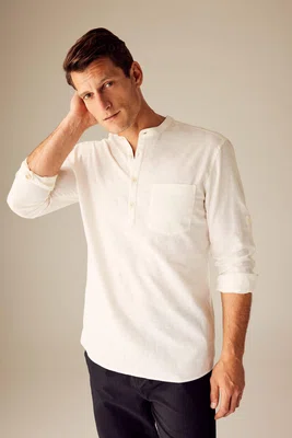 DEFACTO Slim Fit košile s dlouhým rukávem