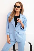 Kesi Włoski Dámská souprava Punto elegantní sako a kalhoty modrý