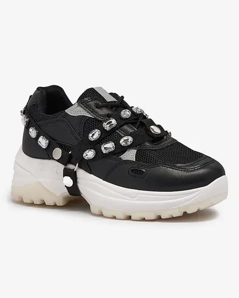 Resti Black women's sneakers with a thick sole Natsumi - Footwear
