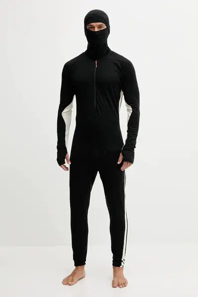 Vlněná funkční kombinéza Icebreaker Merino 200 Oasis černá barva, IB0A57D40JE1