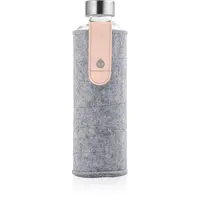 Equa Mismatch skleněná láhev na vodu + obal z plsti barva Pink Breeze 750 ml