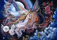 Josephine Wall - Eros and Psyche - puzzle z kategorie Umělecké