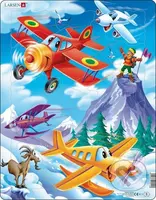 Veselé lietadlá (Maxi) US12 - puzzle z kategorie Naučné puzzle