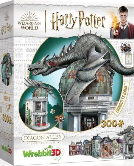 Puzzle 3D Harry Potter: Gringottova banka - puzzle z kategorie 3D puzzle