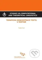 Tematická koncentrace textu v češtině - Radek Čech - kniha z kategorie Jazykové učebnice a slovníky