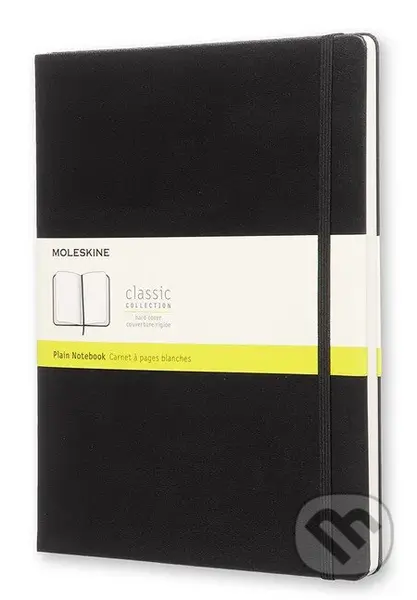 Moleskine - čierny zápisník (veľký, čistý)