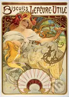 Alfonz Mucha: Sušienky Lefèvre-Utile - Alfonz Mucha - puzzle z kategorie Umělecké