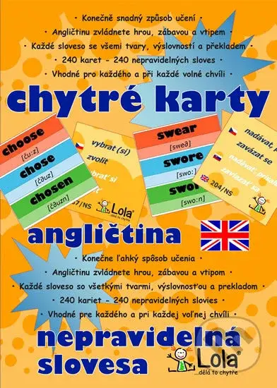 Chytré karty: Angličtina - Nepravidelná slovesa - kniha z kategorie Jazykové učebnice a slovníky
