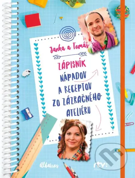 Janka a Tomáš: Zápisník nápadov a receptov zo Zázračného ateliéru - kniha z kategorie Omalovánky, vystřihovánky, papír