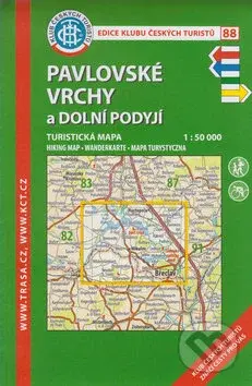Pavlovské vrchy a Dolní Podyjí 1:50 000 (Turistická mapa)