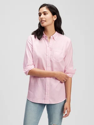 GAP Košile V-Fitted Boyfriend Oxf - Dámské
