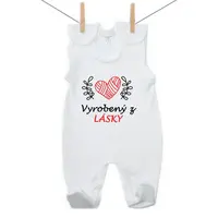 Boodyy Dupačky Vyrobený z lásky 62 (2-4 mesiace)