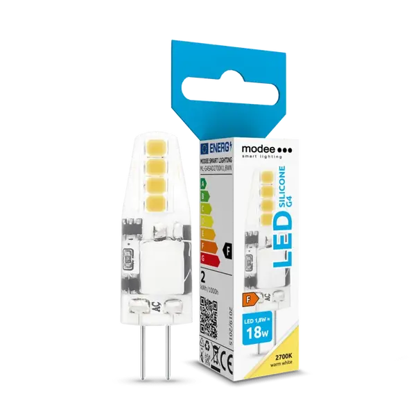 Modee Lighting LED žiarovka G4 Silicon 1,8W 12V 2700K 180 lm (ML-G4S2700K1,8WN)