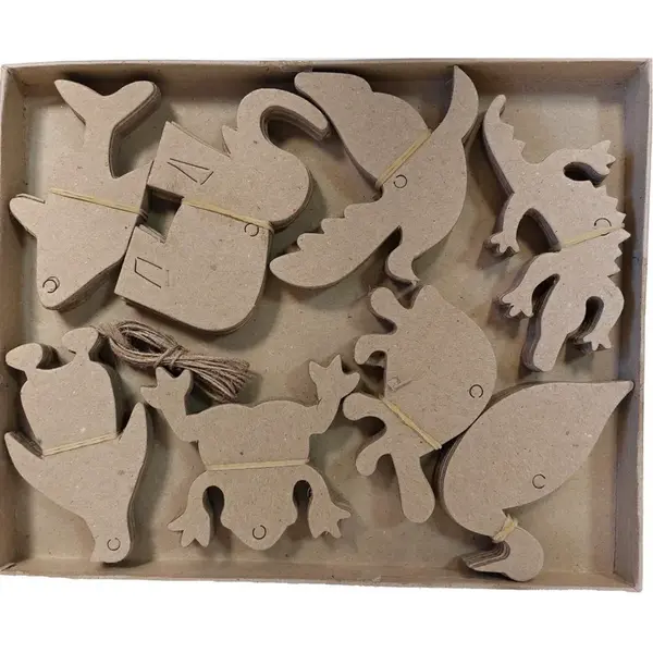 Kartónové výseky Zvieratká na dekorovanie 80ks-MOVEO