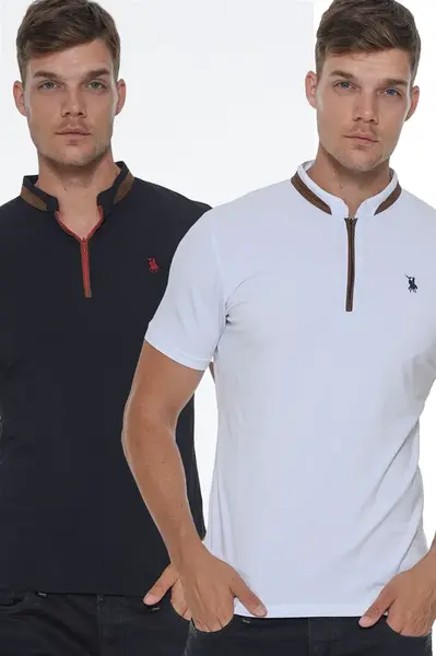 Pánské tričko s límcem dewberry