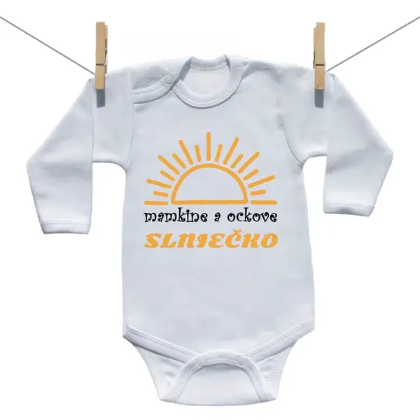 Boodyy Body s dlhým rukávom Mamkine a ockove slniečko 62 (2-4 mesiace)