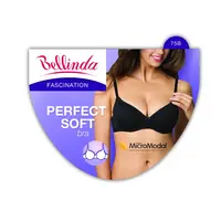 Černá dámská podprsenka s kosticemi Bellinda