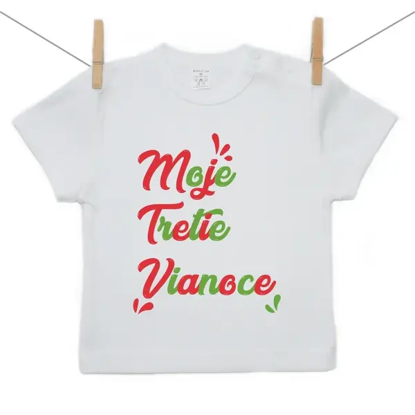 Boodyy Tričko s krátkym rukávom Moje tretie Vianoce 104 (3-4 roky)