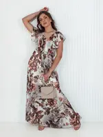 Sukienka maxi MARISOL jasnoszara Dstreet