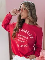 Bluza damska one size oversize KALISTYLE koralowy Dstreet