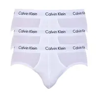 Sada troch classic fit slipov v bielej farbe Calvin Klein Underwear