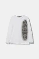 Dětské bavlněné tričko s dlouhým rukávem Guess