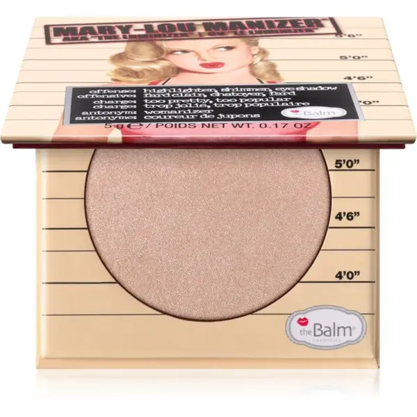 theBalm Lou Manizer Luminizer rozjasňovač a oční stíny v jednom 5 g
