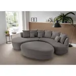 Livetastic SEDACÍ SOUPRAVA, textil, šedá