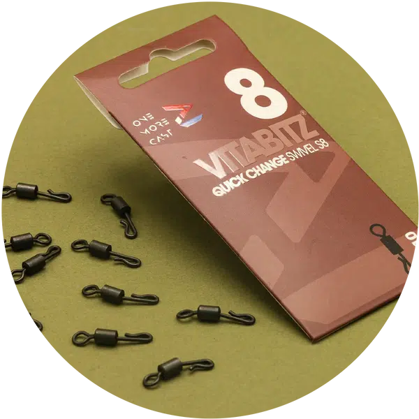 One more cast rychlovýměnný obratlík vitabitz quick change swivel 10 ks velikost 8