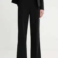 Kalhoty Patrizia Pepe dámské, černá barva, zvony, high waist, 8P0731 A6F5