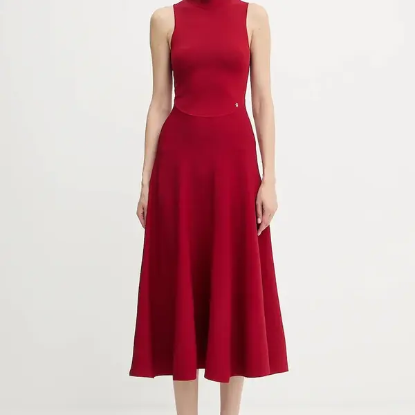 Šaty Guess CASSANDRA červená barva, maxi, W5YK0S Z0241