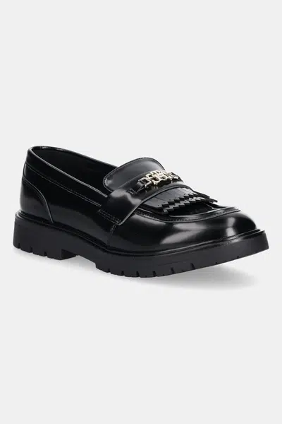 Dětské mokasíny Tommy Hilfiger černá barva, T3A4-34011