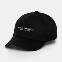 Bavlněná baseballová čepice Armani Exchange černá barva, XM001694 AF15502
