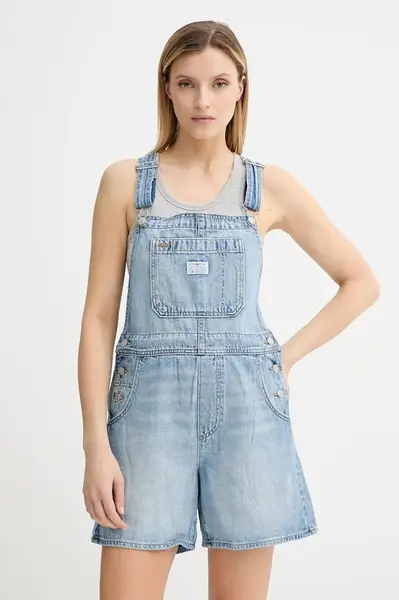 Džínové lacláče Levi's UTILITY SHORTALL