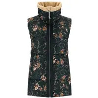 KARI TRAA RUTH VEST Dámská péřová vesta, tmavě zelená, velikost