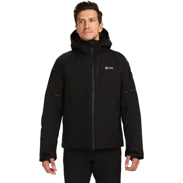KILPI TURNAU Pánská lyžařská bunda, černá, velikost