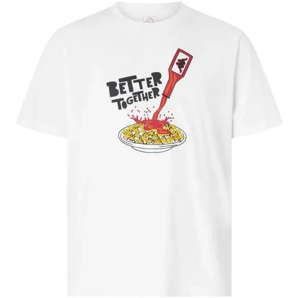 Kappa LOGO GLESTO Pánské triko, bílá, velikost