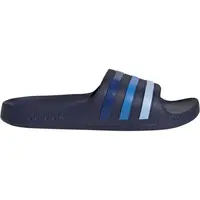 adidas ADILETTE AQUA K Dětské pantofle, tmavě modrá, velikost