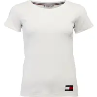 Tommy Hilfiger TOMMY 85 RIB-SS TEE Dámské tričko, šedá, velikost