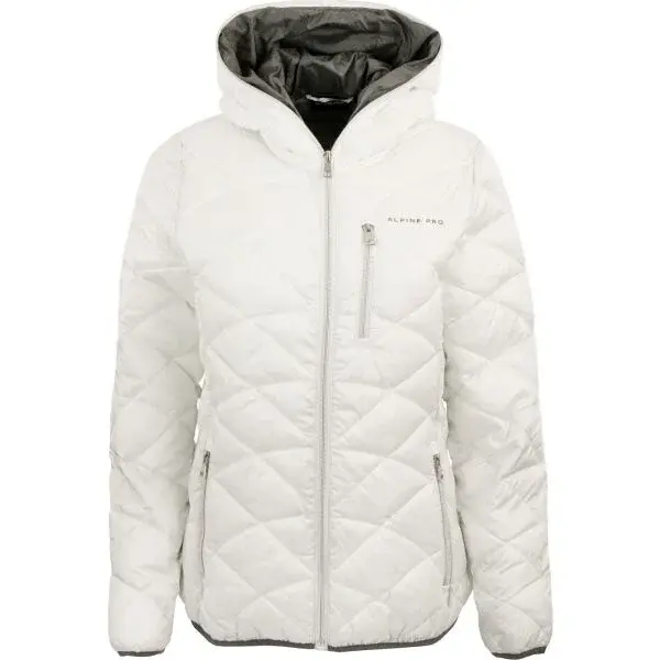 ALPINE PRO OKELLA Dámská zimní bunda, bílá, velikost