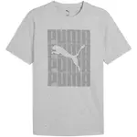 Puma GRAPHIC WORDING TEE Pánské triko, šedá, velikost