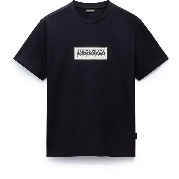Napapijri S-BOX LOGO Pánské tričko, černá, velikost