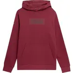 4F MEN´S HOODED Pánská mikina, vínová, velikost