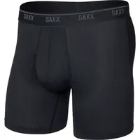 SAXX QUEST QUICK-DRY MESH BOXER BRIEF FLY Funkční boxerky, černá, velikost