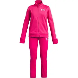 Under Armour EM KNIT TRACK SUIT Dívčí sportovní souprava, růžová, velikost M