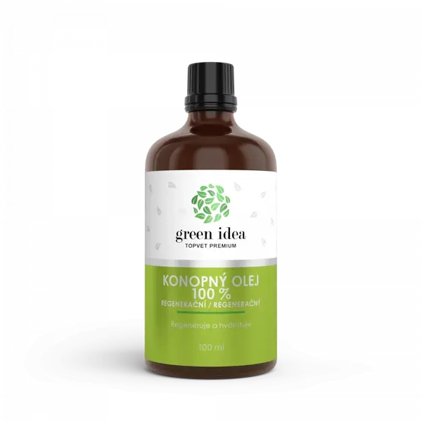 Regeneračný konopný olej 100 % – 100 ml – Green idea